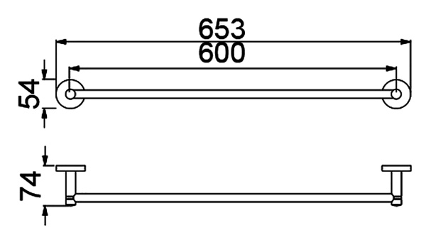 Полотенцедержатель двойной Timo Saona 13056/00